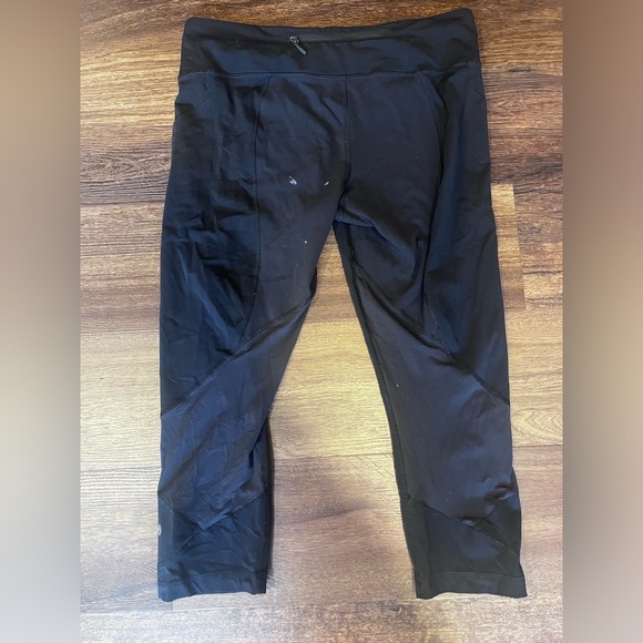 lululemon athletica wunder train mid-rise 3/4 leggings - size 12 black - Picture 5 of 5